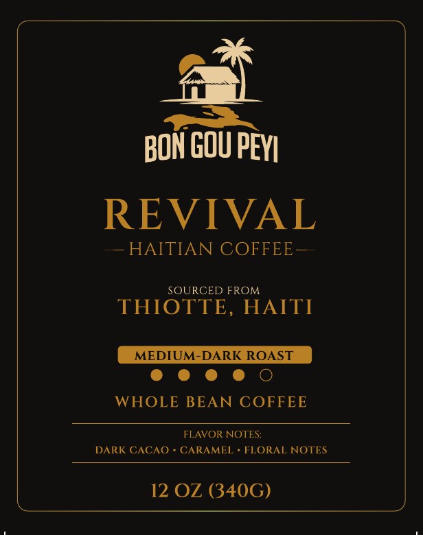 Revival Haitian Coffee label